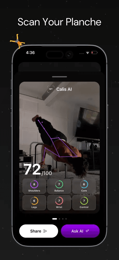 App screen